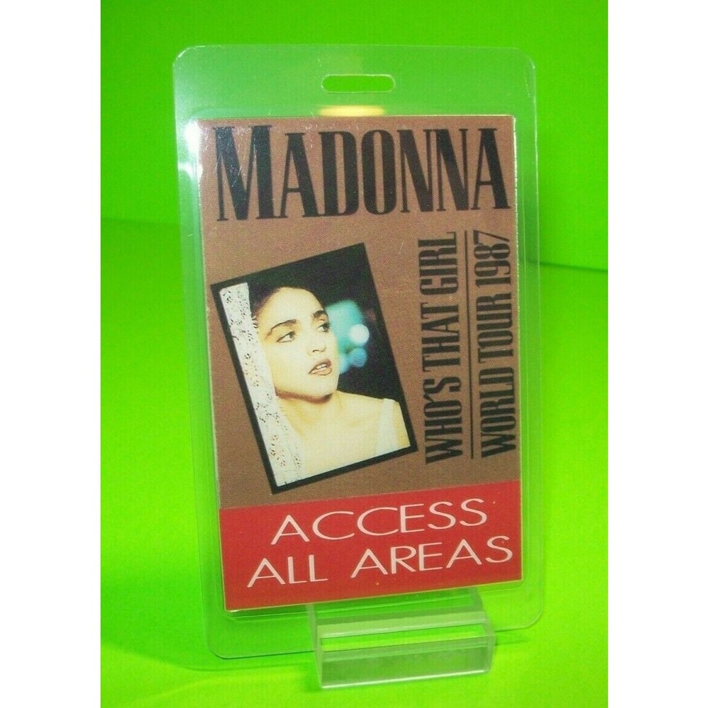 Madonna Who's That Girl BackStage Pass Original VIP Otto 1987 Tour Nice Gift